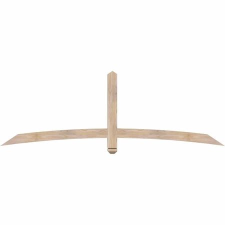 Ekena Millwork Bellingham Smooth Timber Gable Bracket, Douglas Fir, 84"W x 28"H x 3 1/2"D x 3 1/2"F, 8/12 Pitch GBW084X28X0404BEL00SDF